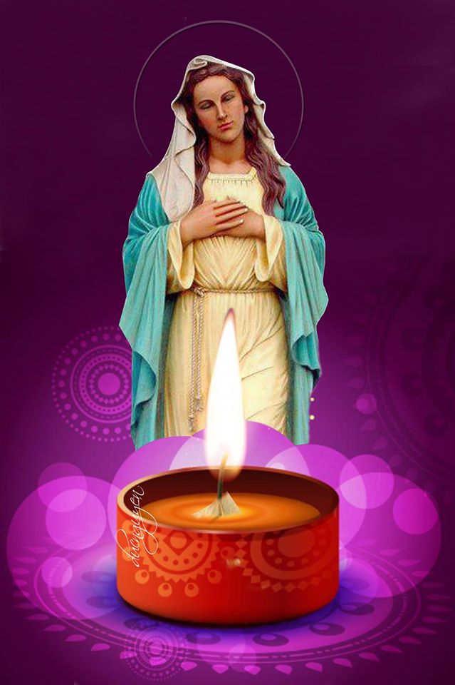 Love & Light Prayer Candle- Blessed Mother